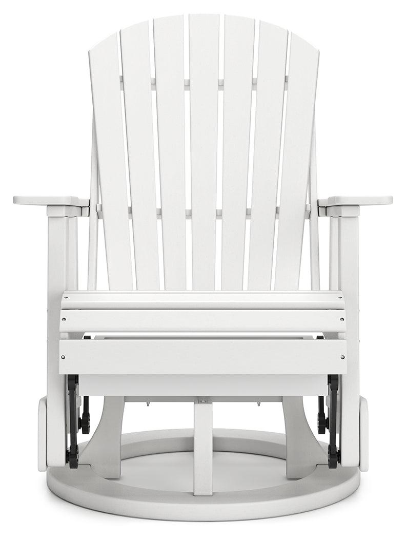 Angled side view highlighting swivel base