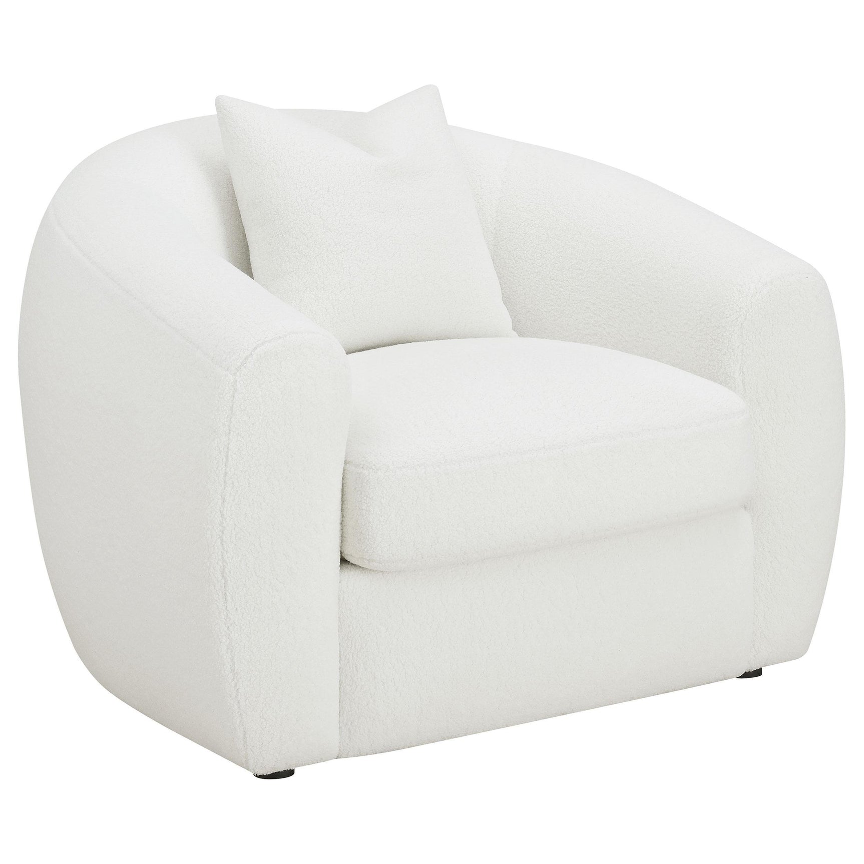 Side perspective highlighting sofa arm and cushion depth