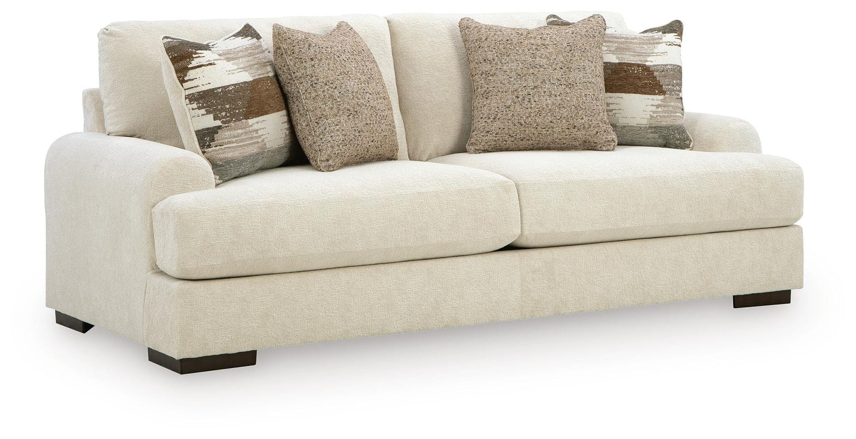 Jayne Park Sand Chenille Sofa angled view