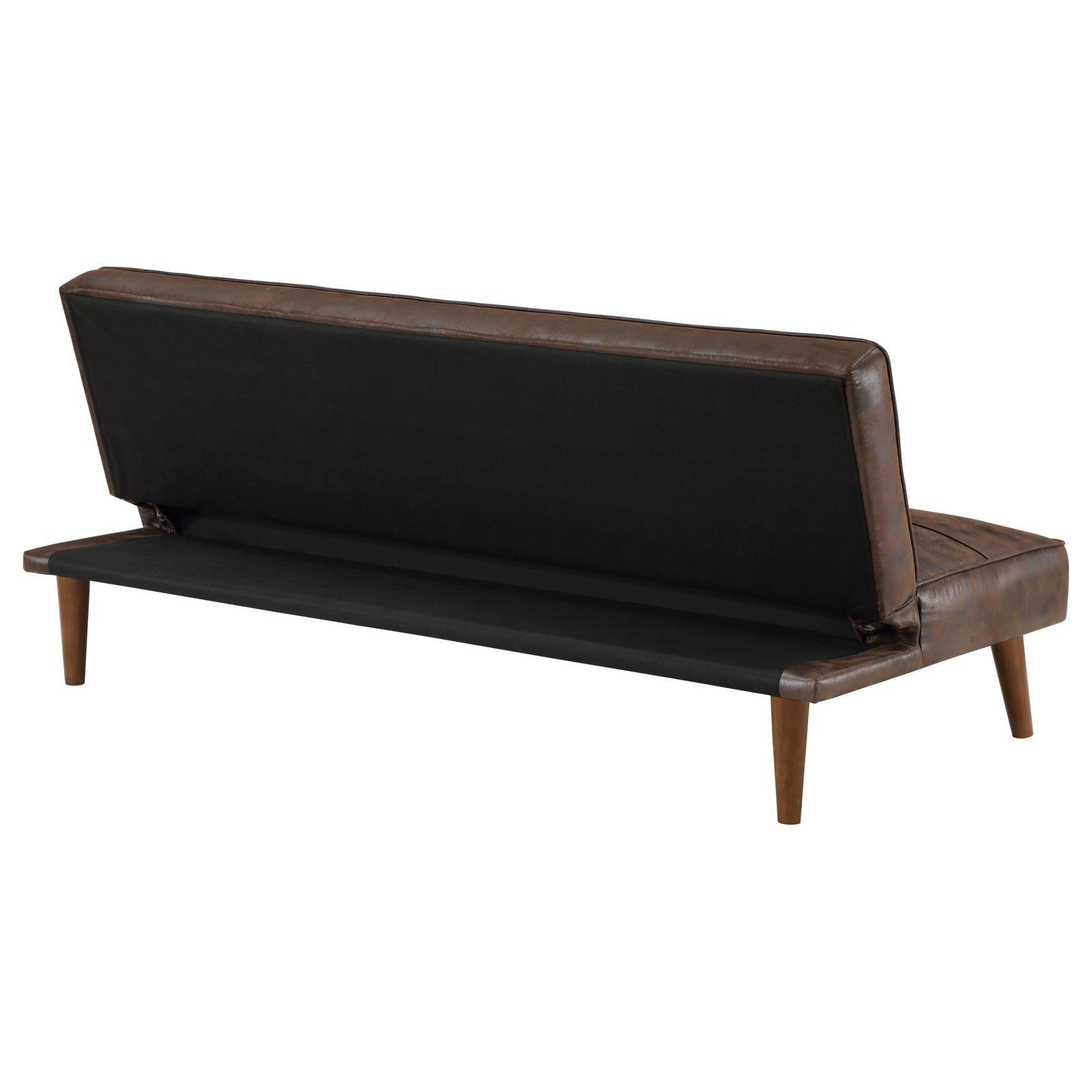 Jenson Upholstered Sofa Bed angle highlighting seat cushions
