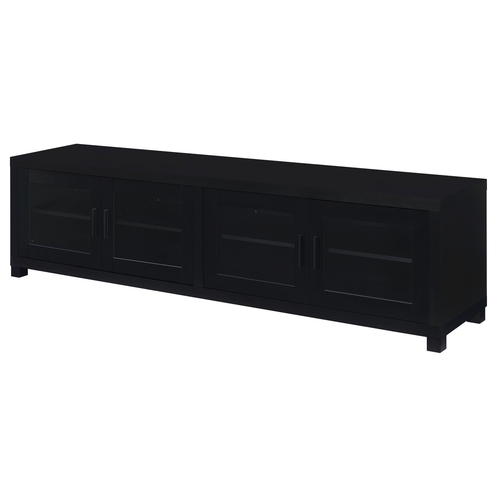 Jupiter TV stand showing compartments and shelves