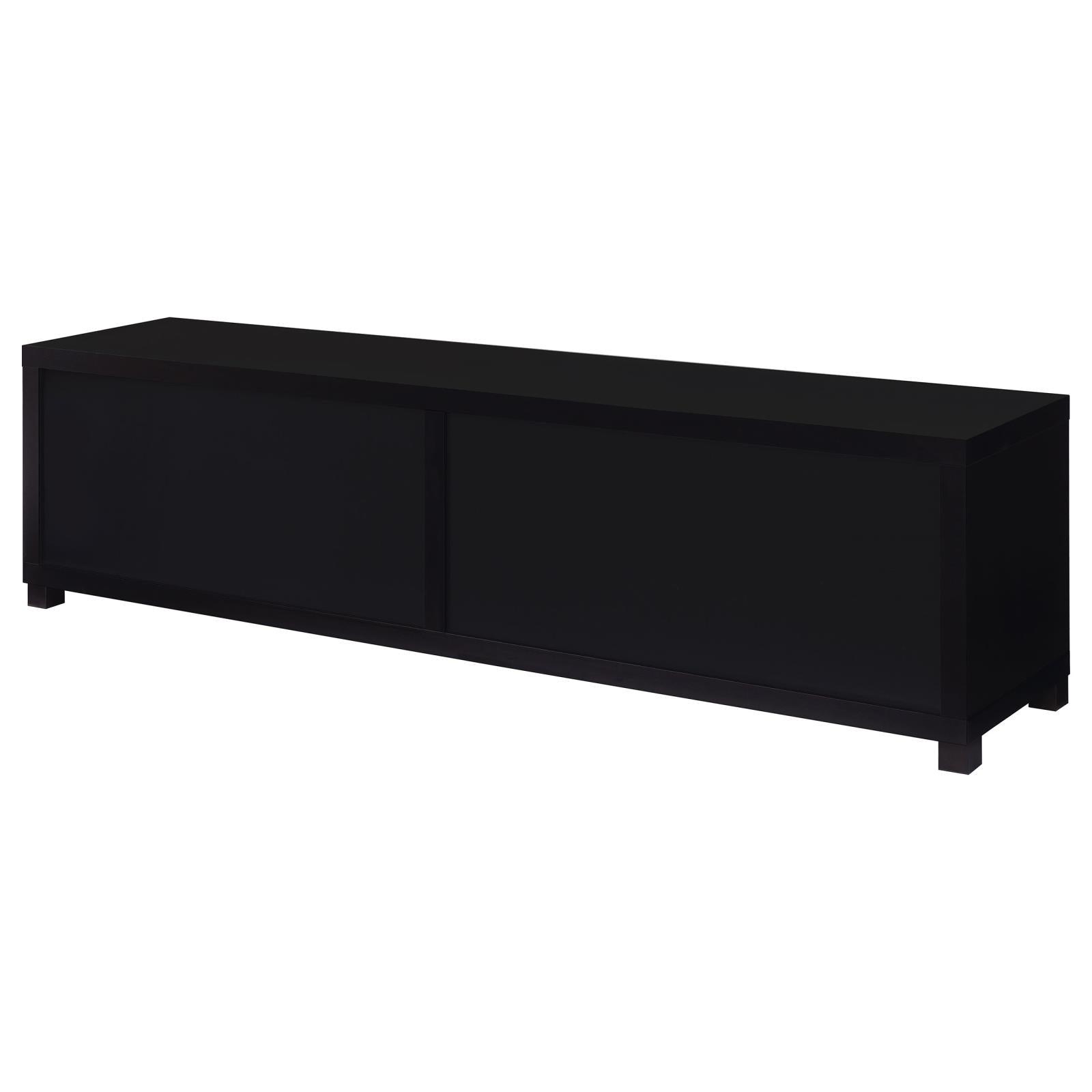 Jupiter TV stand assembled in living room setting