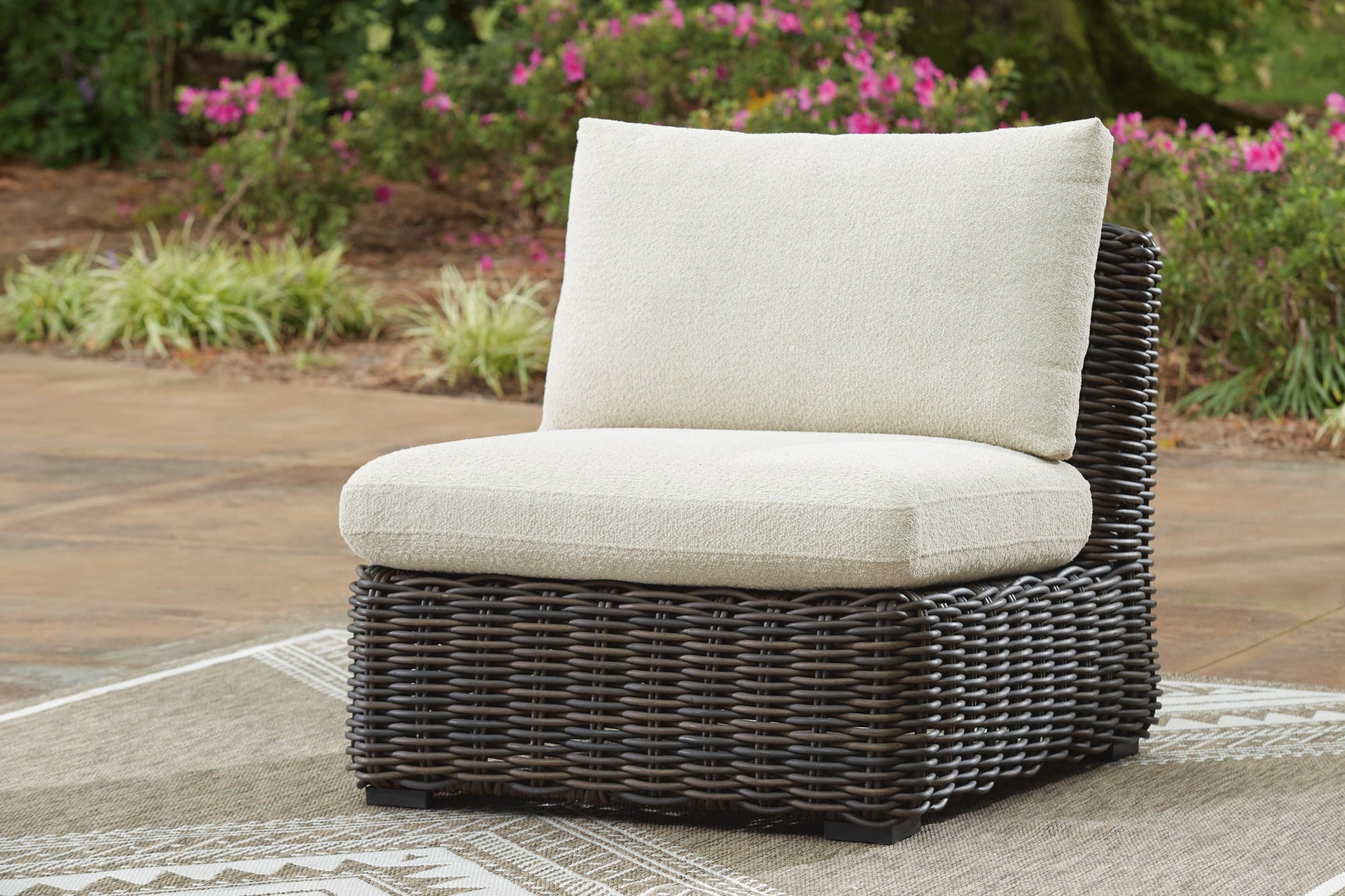 Kimora Beige/Dark Brown 3-Piece Outdoor Sectional - image 5