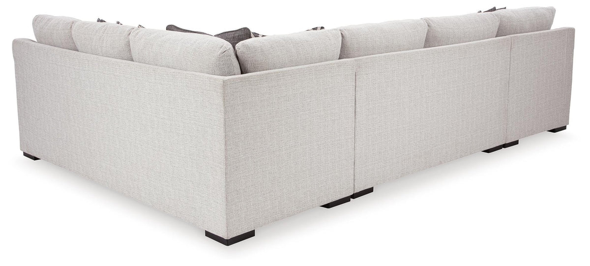 Koralynn Stone 3-Piece Sectional with Ottoman - image 4