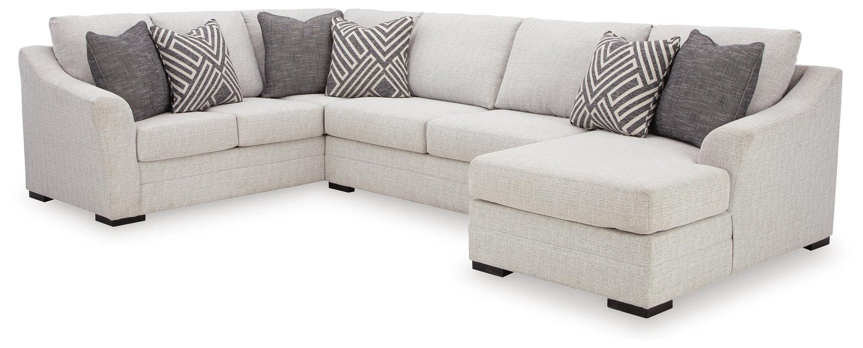 Koralynn Stone 3-Piece Sectional with Ottoman - image 3