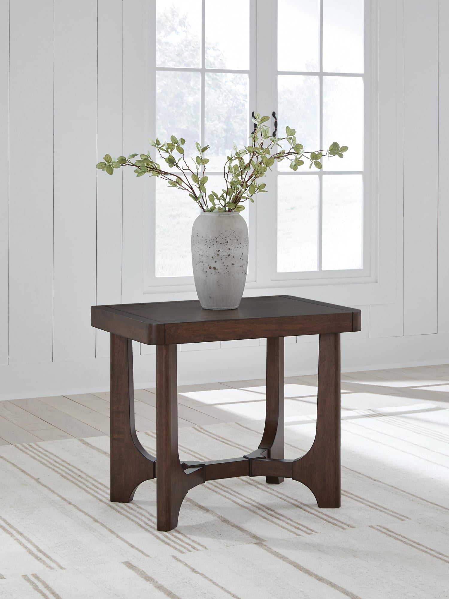 Korestone Dark Brown End Table from Decor Furniture