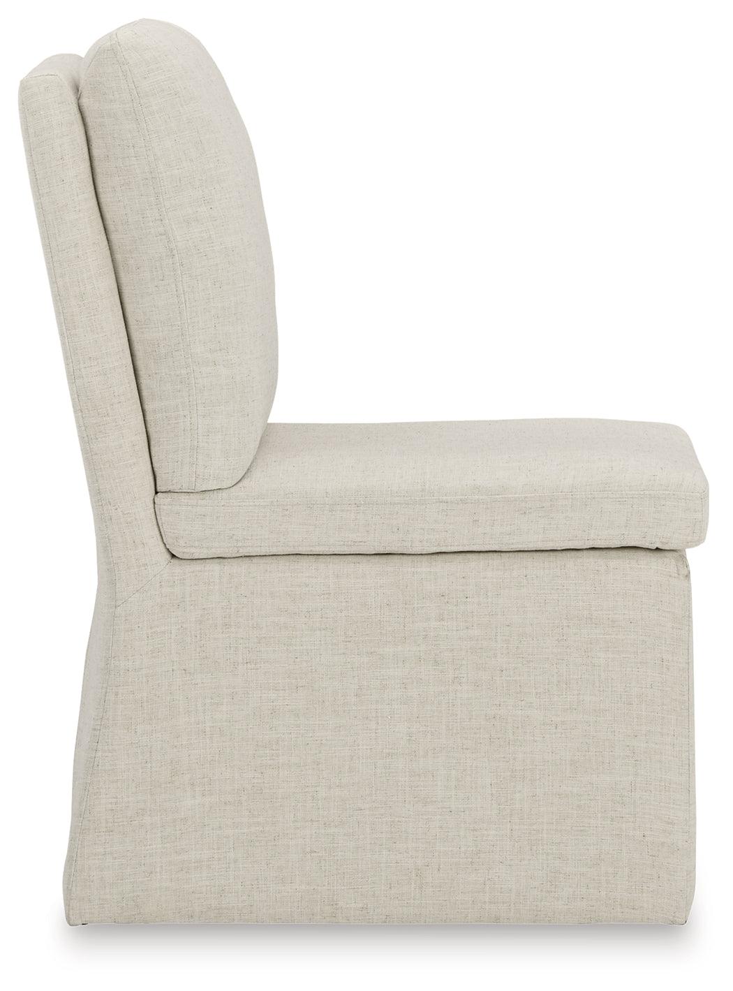 Krystanza dining chair caster close-up
