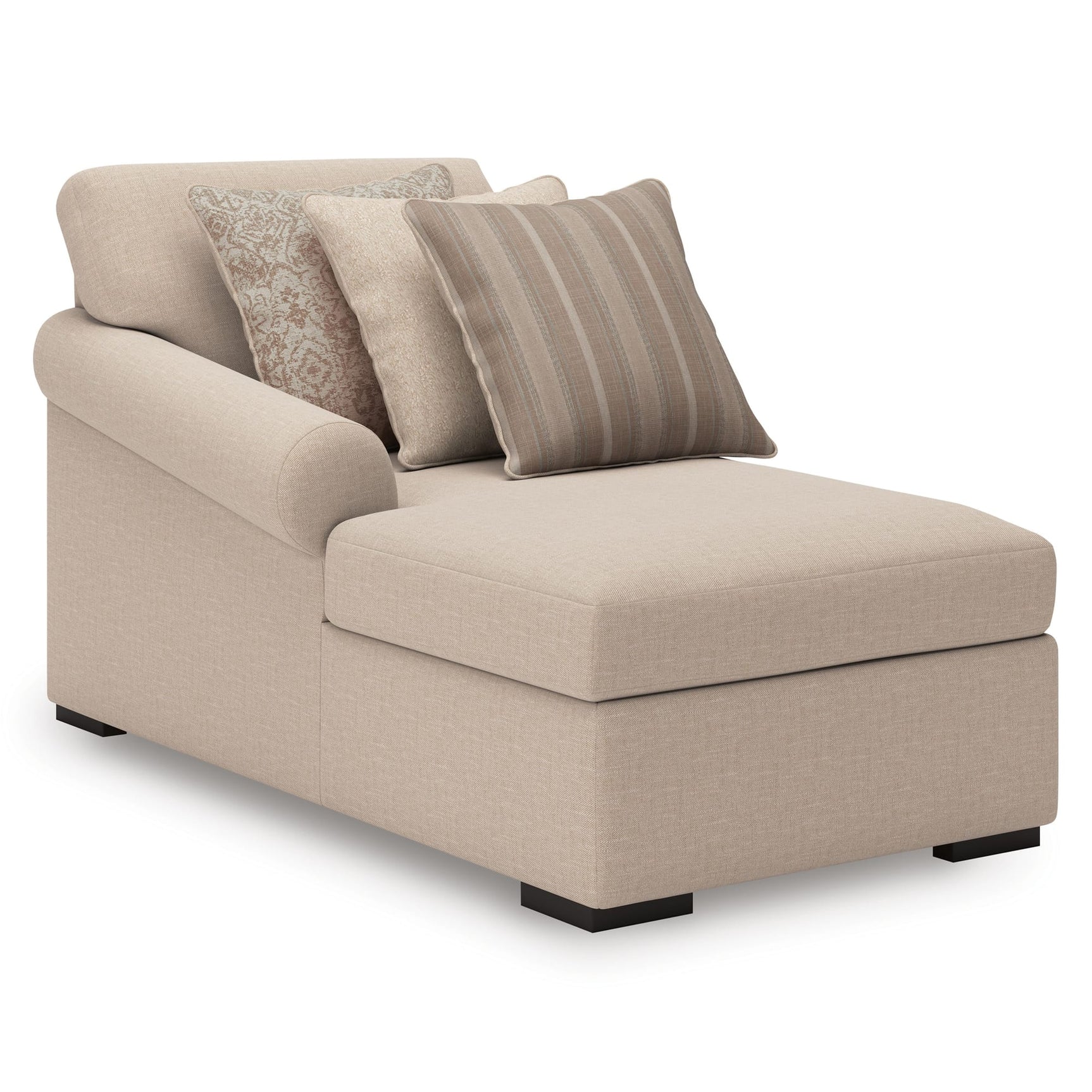 LadyMae Twill Performance Fabric,Next-Gen Nuvella™ 4-Piece Sectional with Chaise angled view