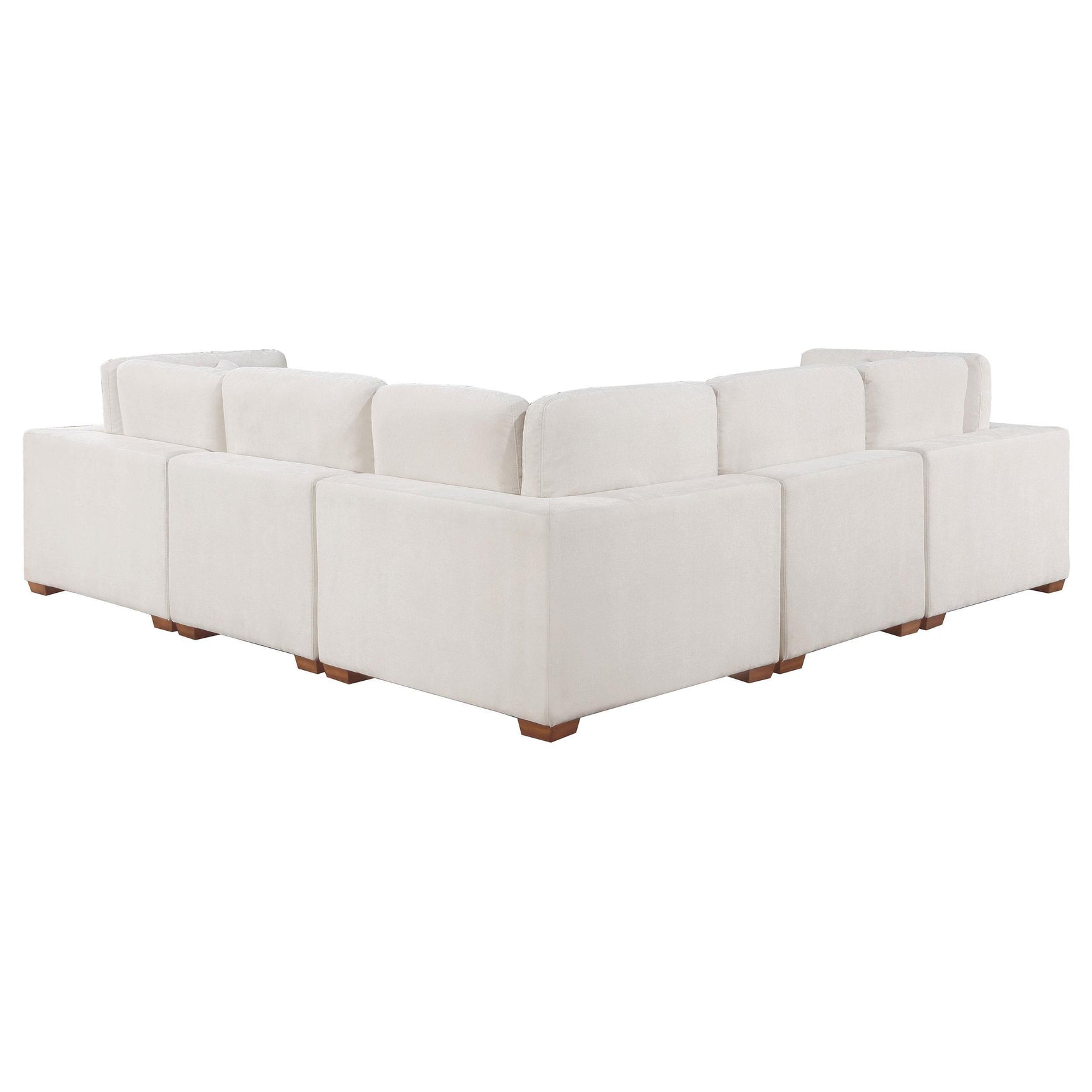 Room view of Lakeview 6-Piece Ivory Upholstered Modular Sectional Sofa