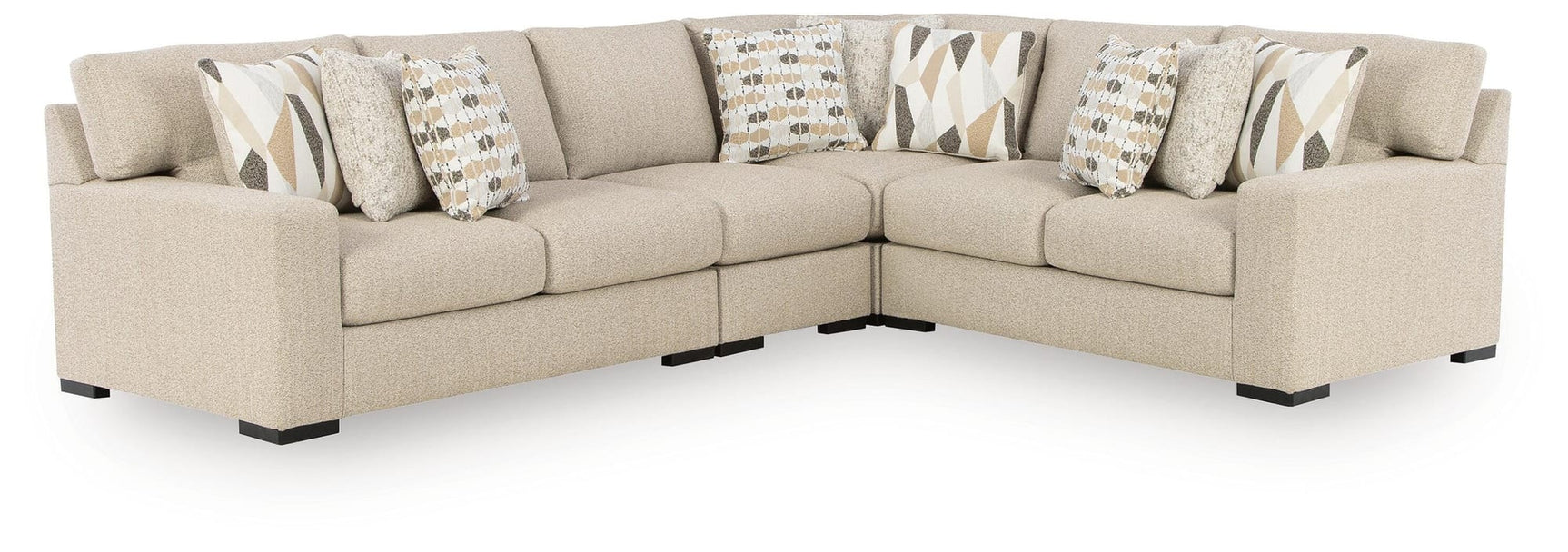 Laurelgrove Pebble Chenille,Performance Fabric,Next-Gen Nuvella™ 4-Piece Sectional from Decor Furniture