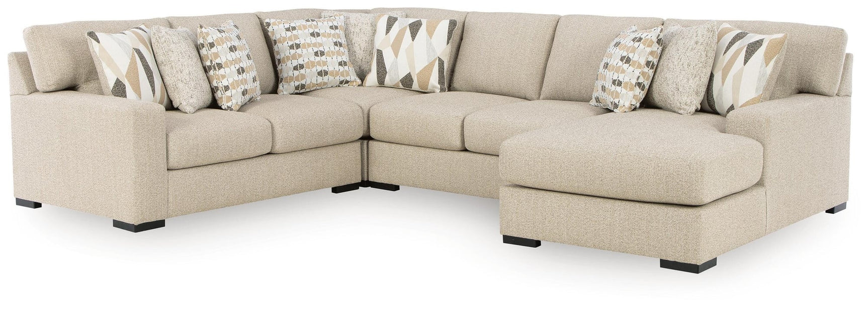 Laurelgrove Pebble Chenille,Performance Fabric,Next-Gen Nuvella™ 4-Piece Sectional with Chaise - image 2