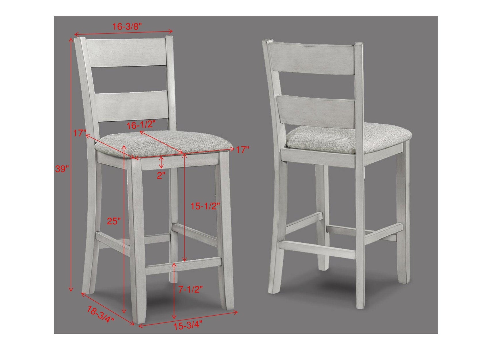 Main view of Lester driftwood dining set