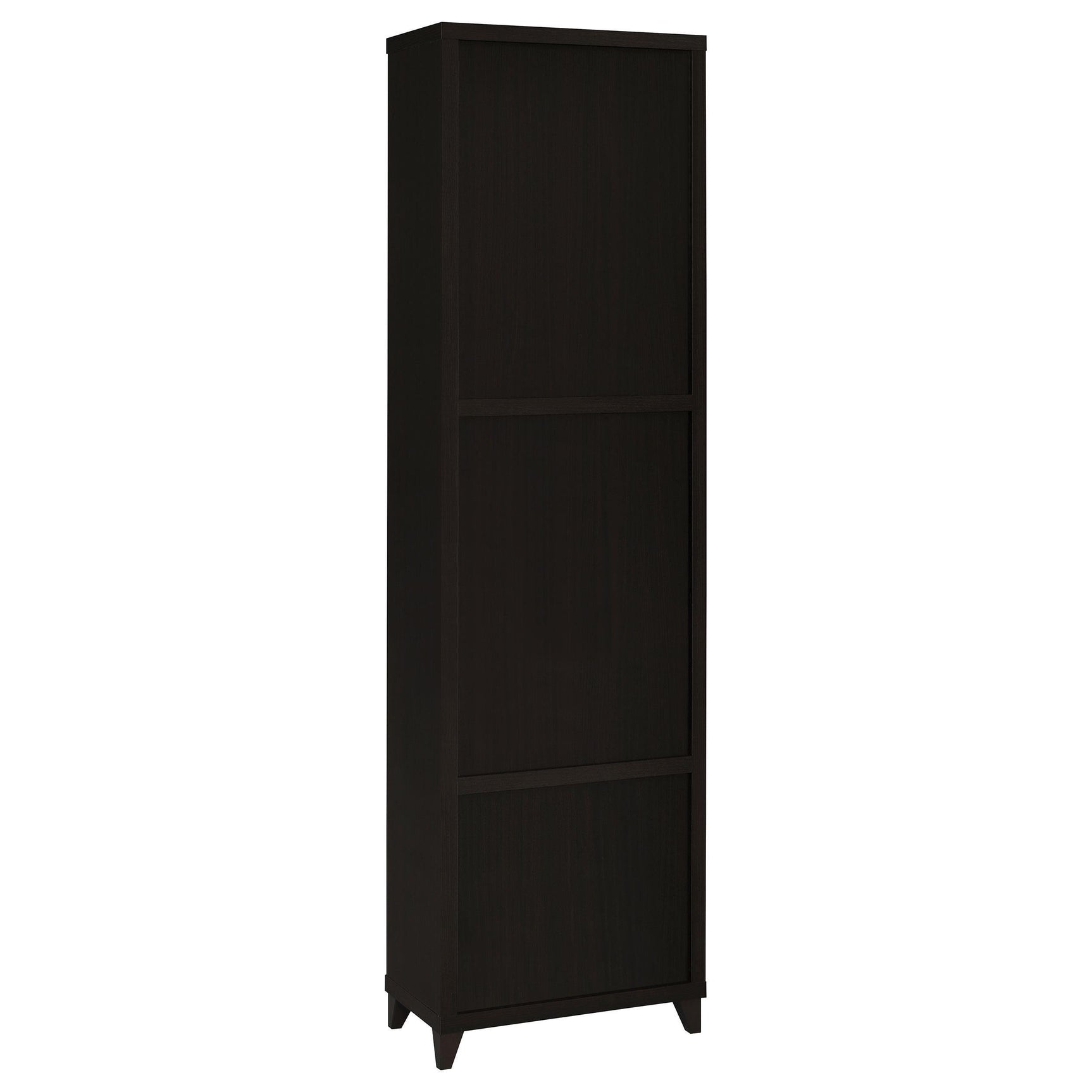 Storage compartments on Lewes entertainment center