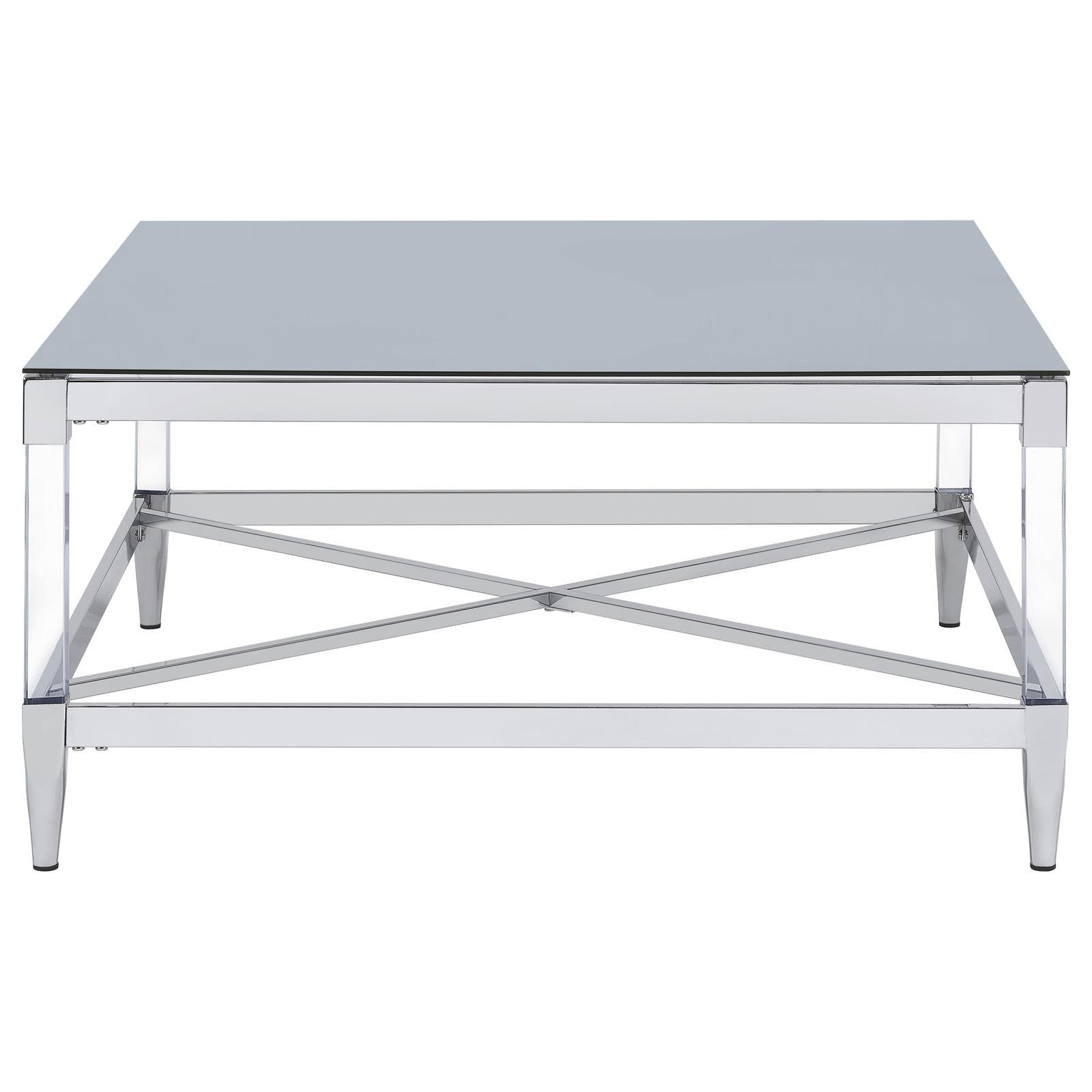 Lindley coffee table in living room setting with decorative accessories