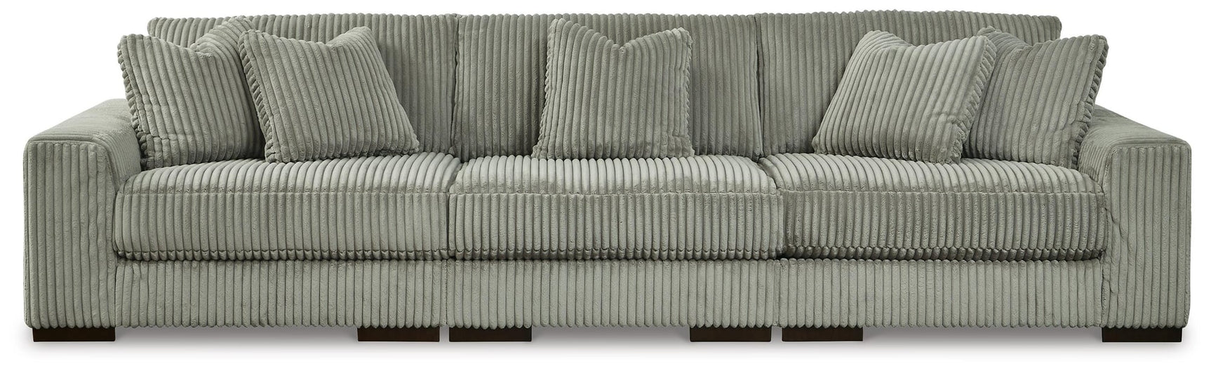 Lindyn Fog Velvet 3-Piece Sectional Sofa - image 2