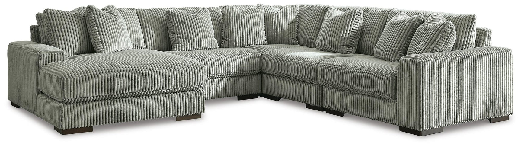 Lindyn Fog 5-Piece Sectional with Ottoman - image 3