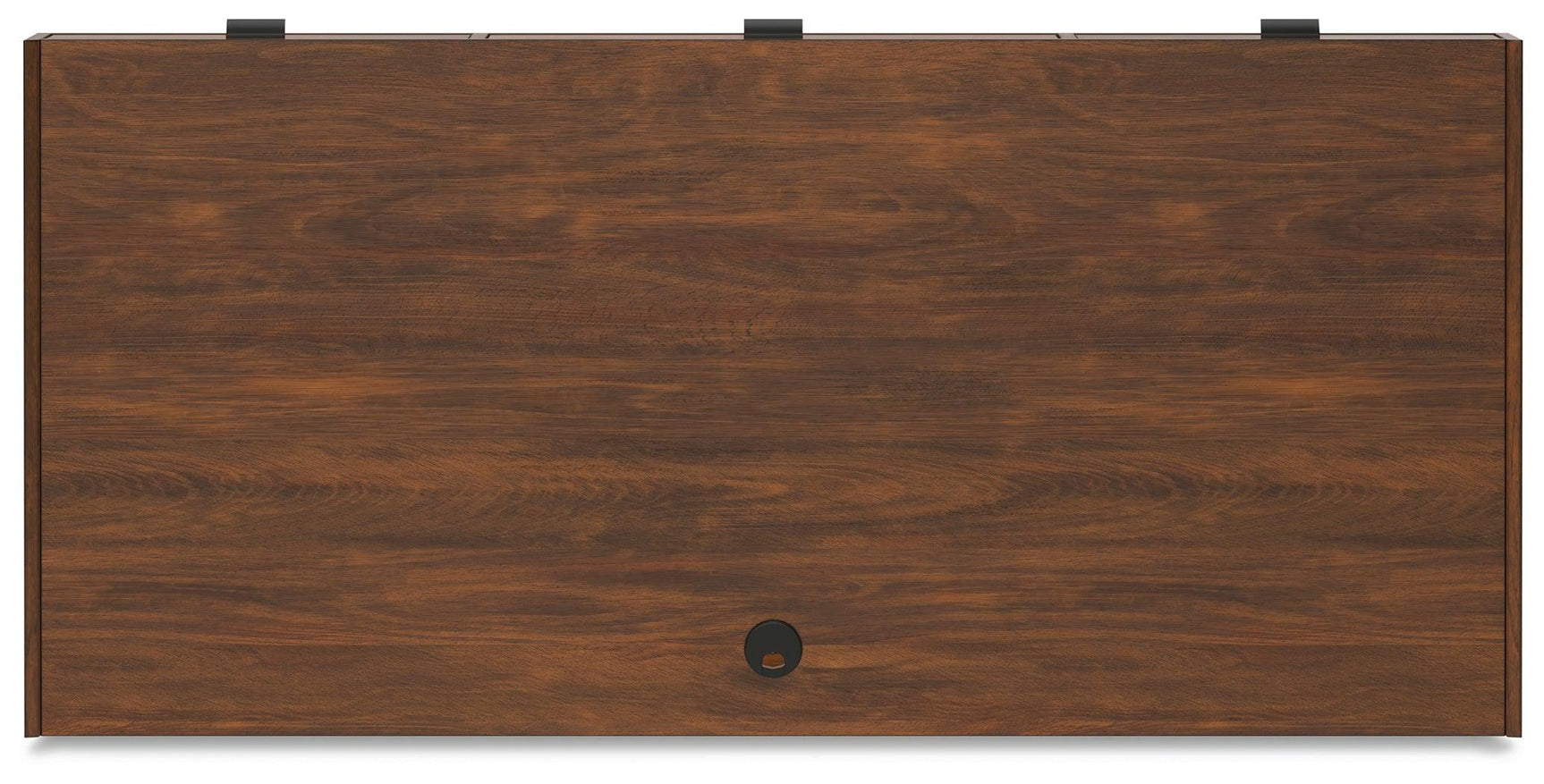 Lyncott Brown 60" Mid-Century Style Home Office Desk texture detail