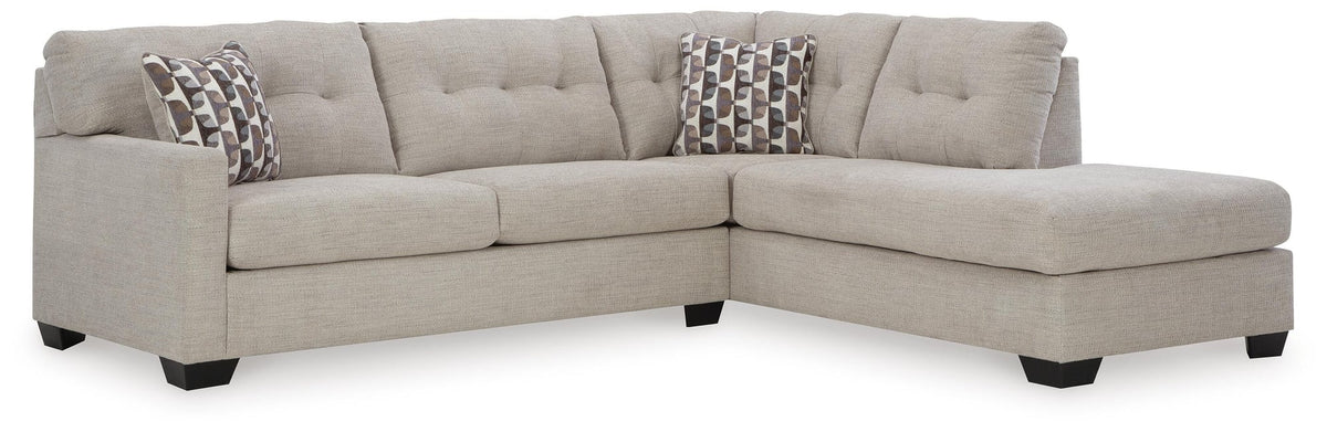 Mahoney Pebble 2-Piece Sectional with Ottoman - image 3