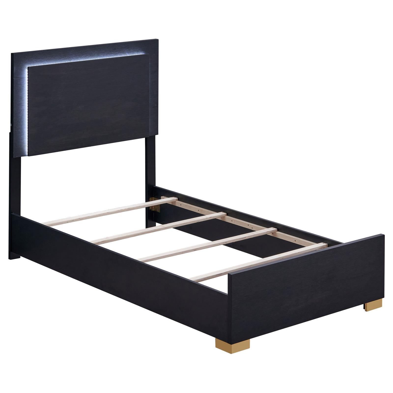 Dresser with framed mirror included in Marceline set