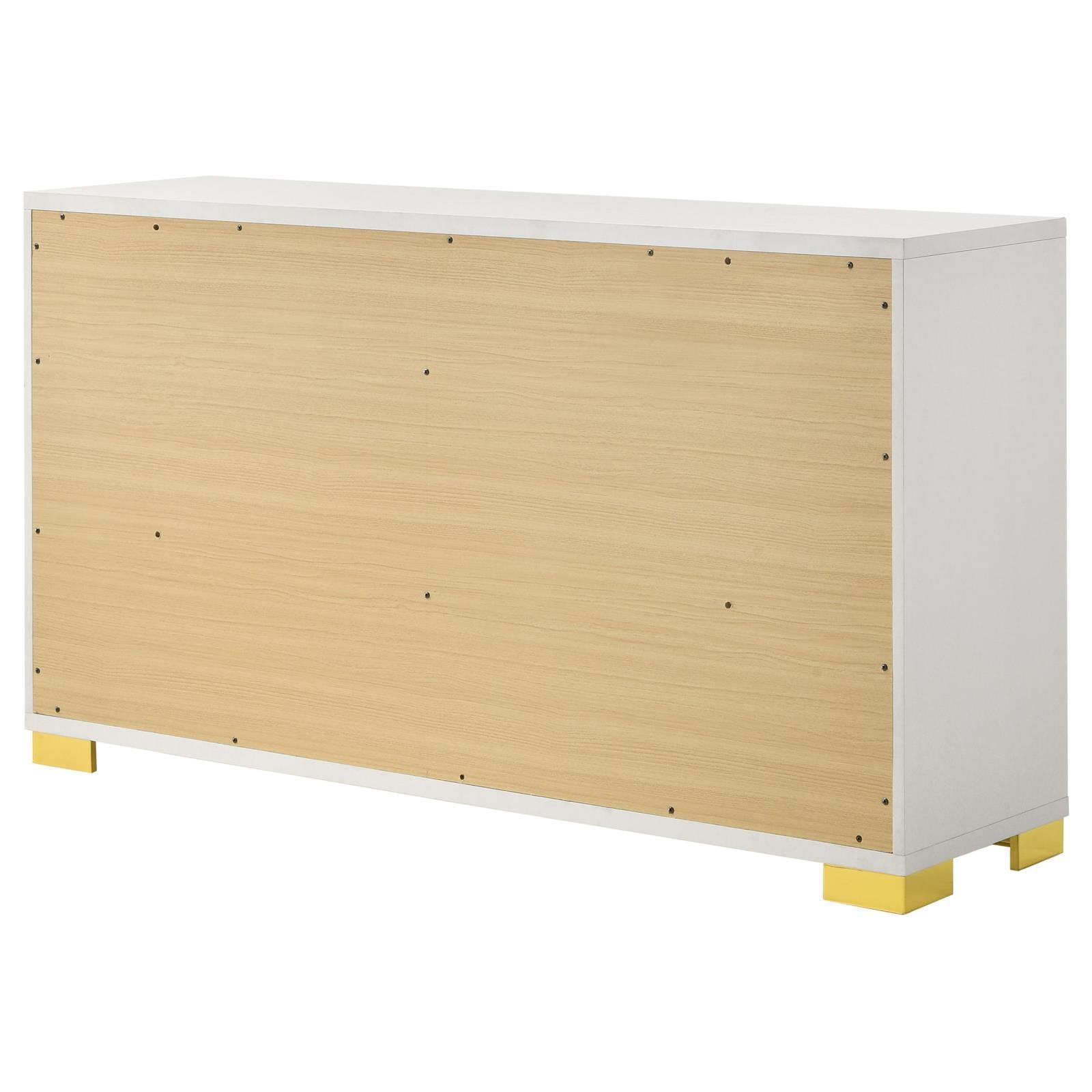 Adjustable leveler foot under dresser base