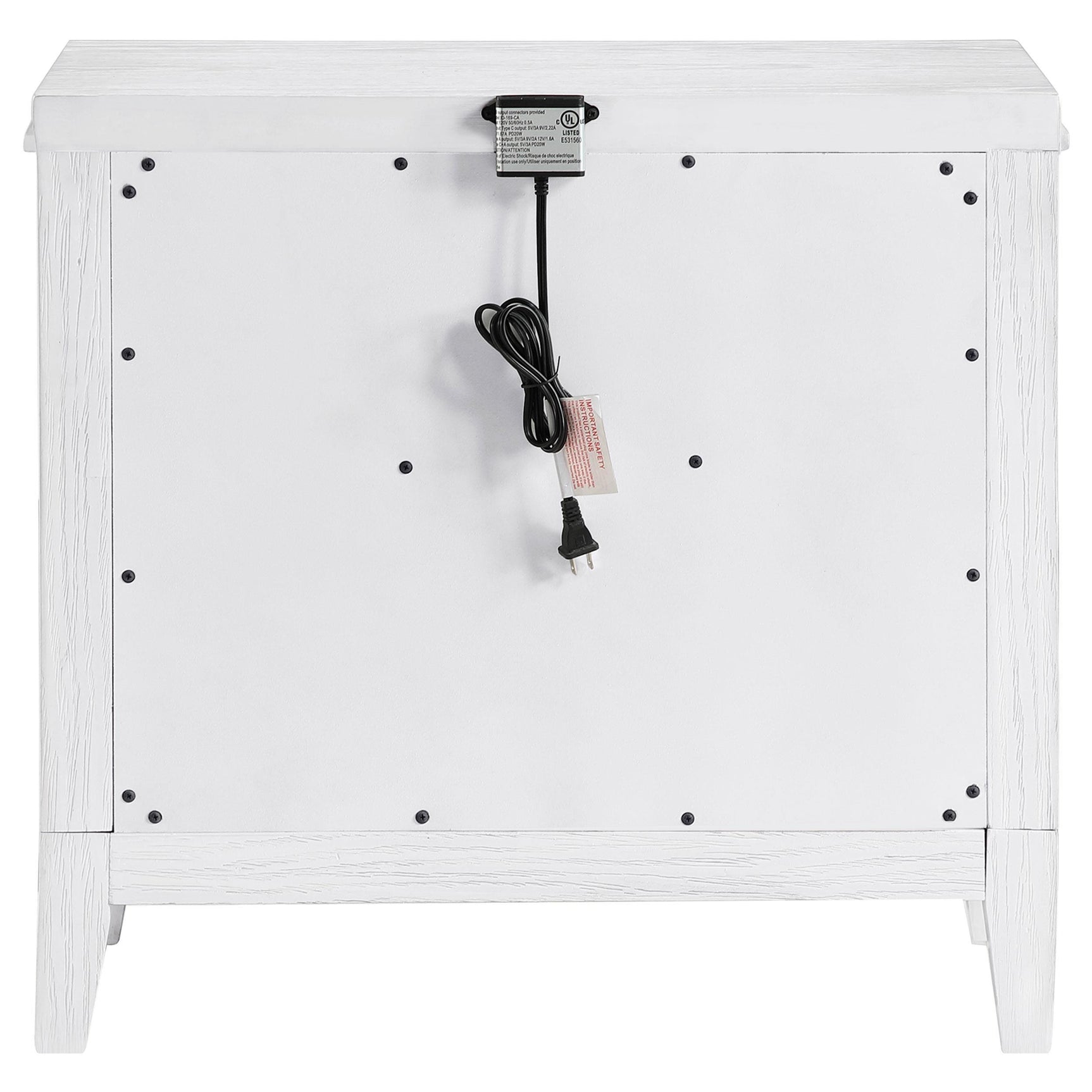 Full view of Marielle nightstand in bedroom setting