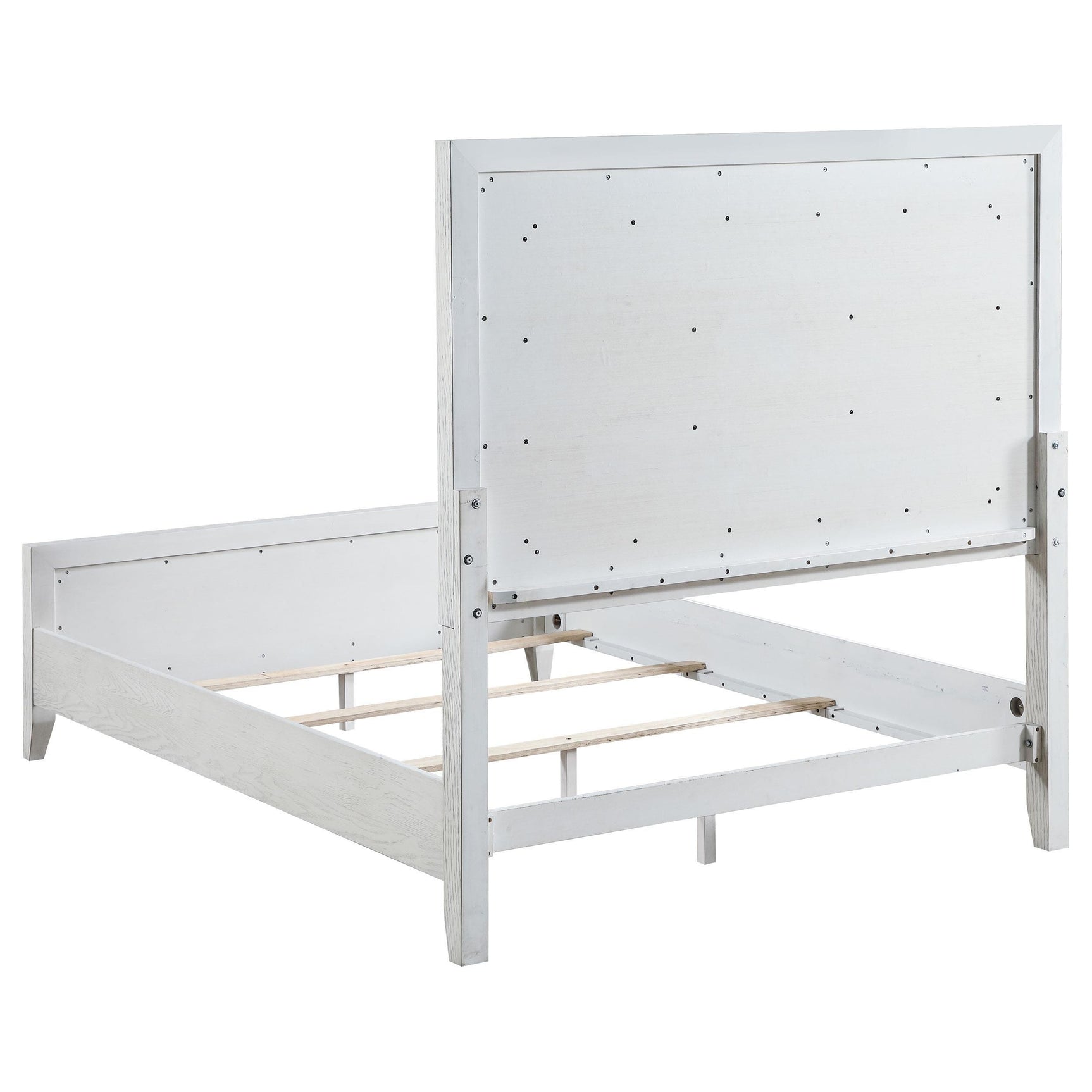 Marielle Queen Upholstered LED Panel Bed headboard close-up