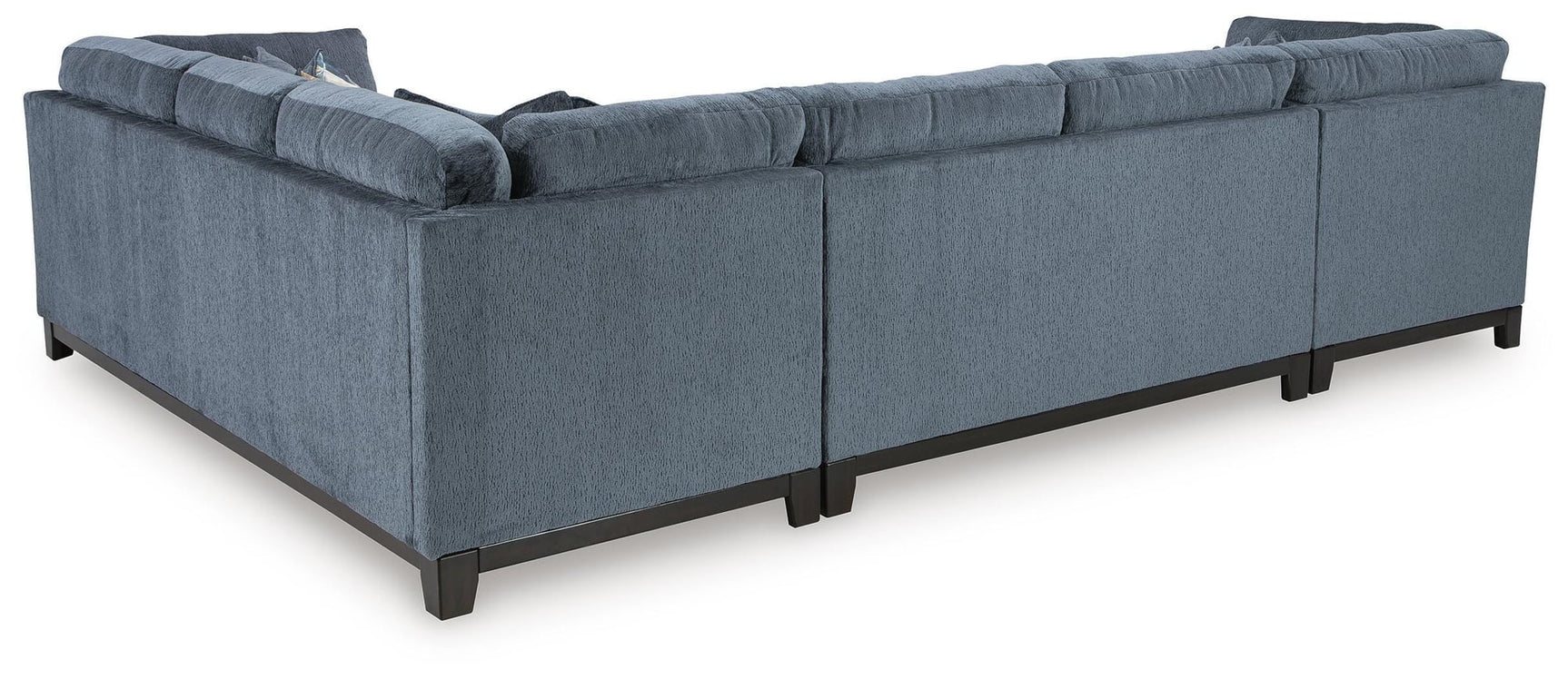 Maxon Place Navy Chenille 3-Piece Sectional with Chaise - image 3