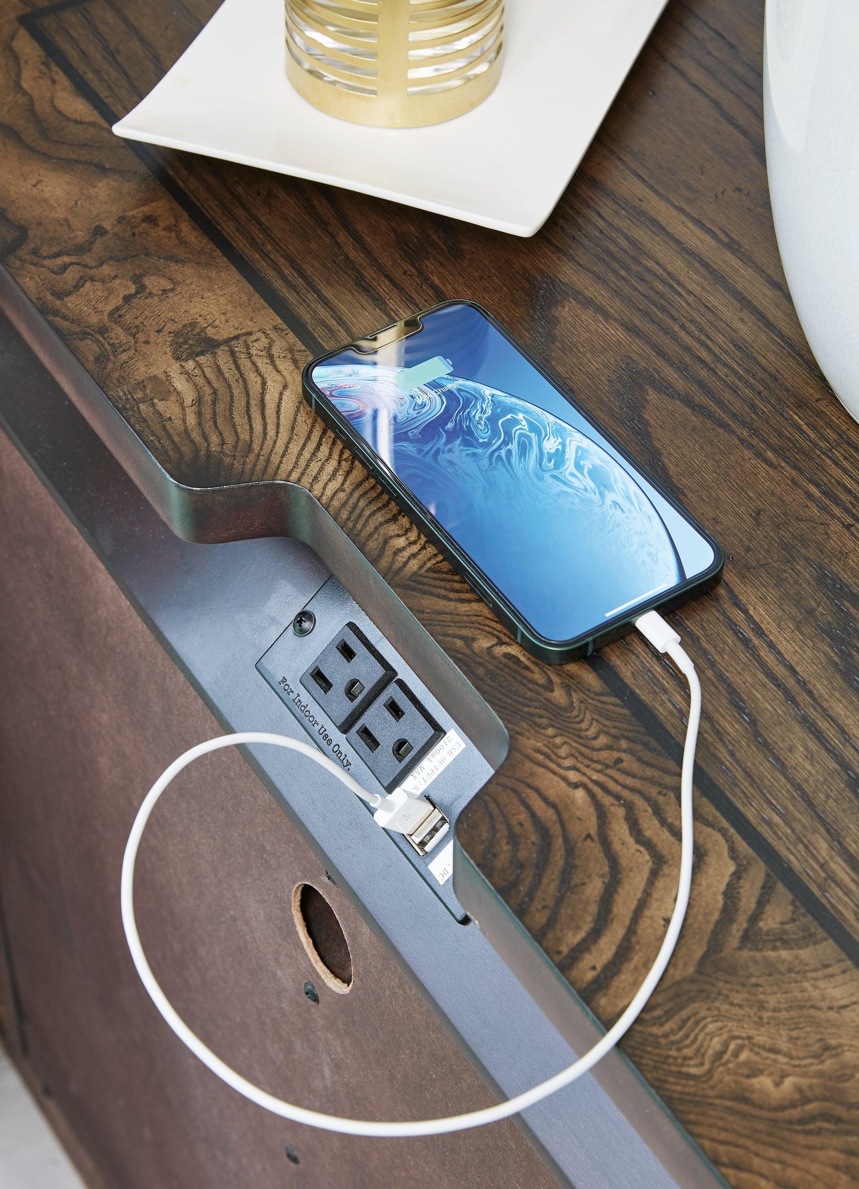 Maylee Nightstand top drawer felt lining