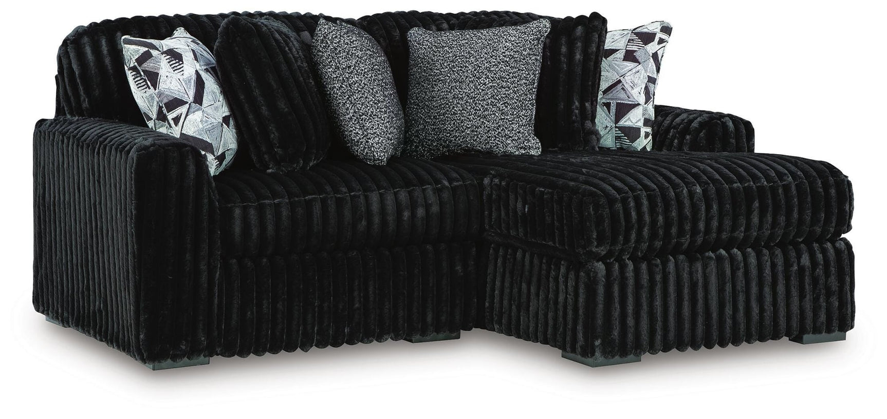 Midnight-Madness Onyx 2-Piece Sectional with Chaise - image 2