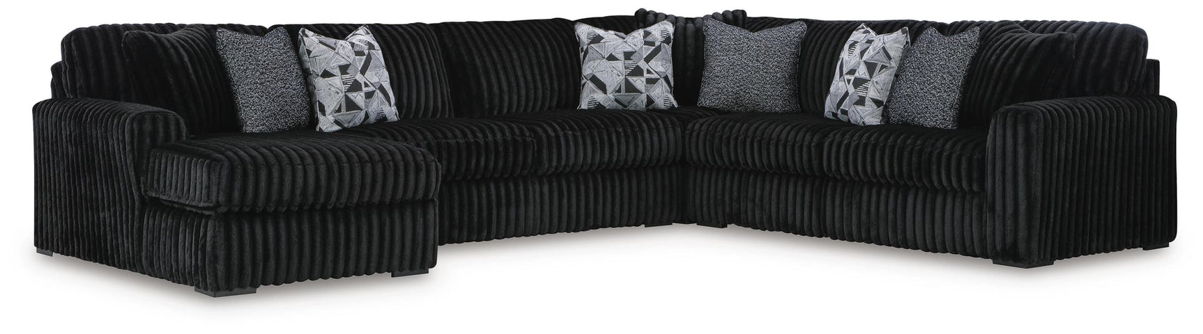 Midnight-Madness Onyx 6-Piece Sectional with Chaise - image 2