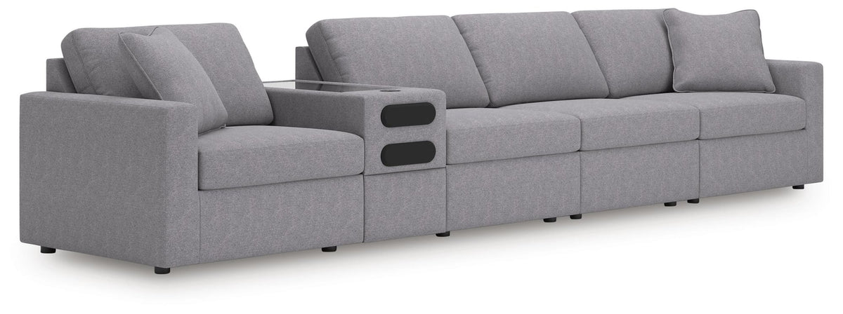 Modmax Granite Performance Fabric,Next-Gen Nuvella™ 5-Piece Sectional - image 1