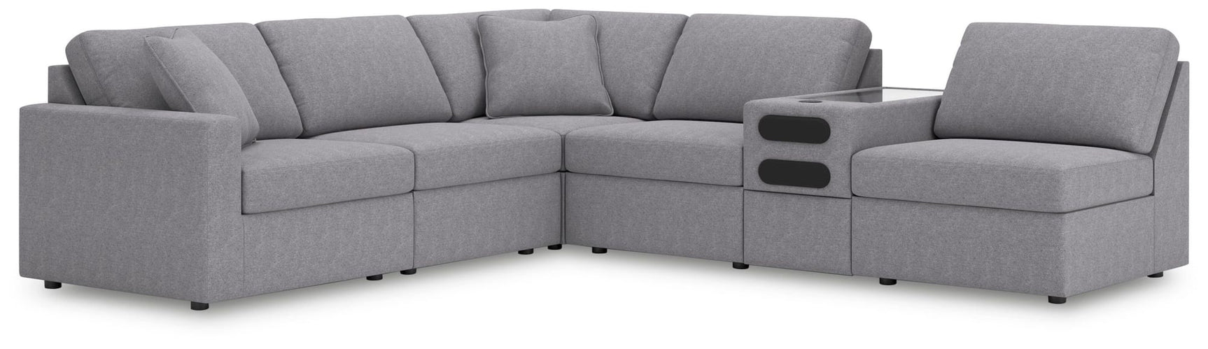 Modmax Granite Performance Fabric,Next-Gen Nuvella™ 6-Piece Sectional view 2