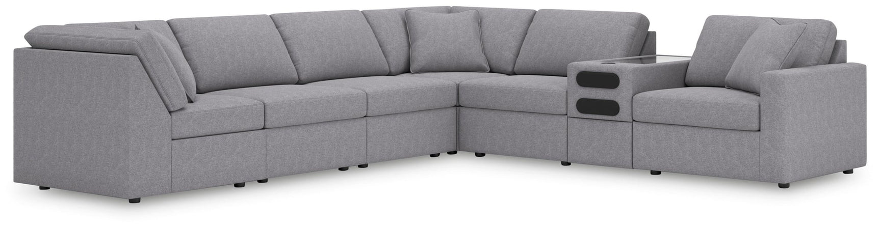 Modmax Granite Performance Fabric,Next-Gen Nuvella™ 7-Piece Sectional - image 1