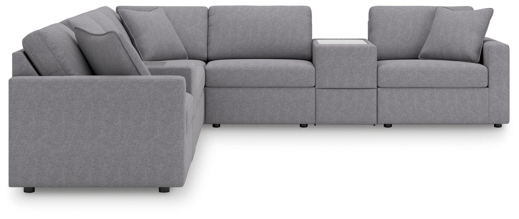 Modmax Granite Performance Fabric,Next-Gen Nuvella™ 8-Piece Sectional - image 3