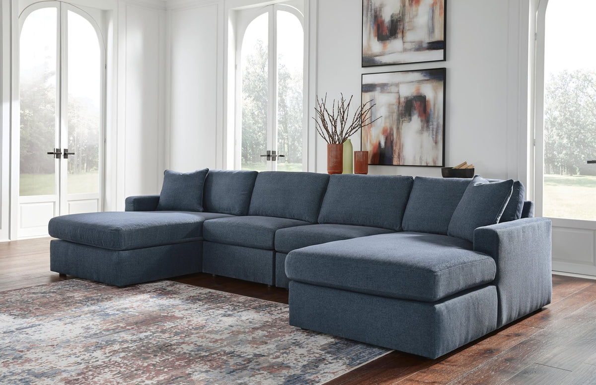 Modmax Ink Performance Fabric,Next-Gen Nuvella™ 4-Piece Sectional with Chaise - image 1
