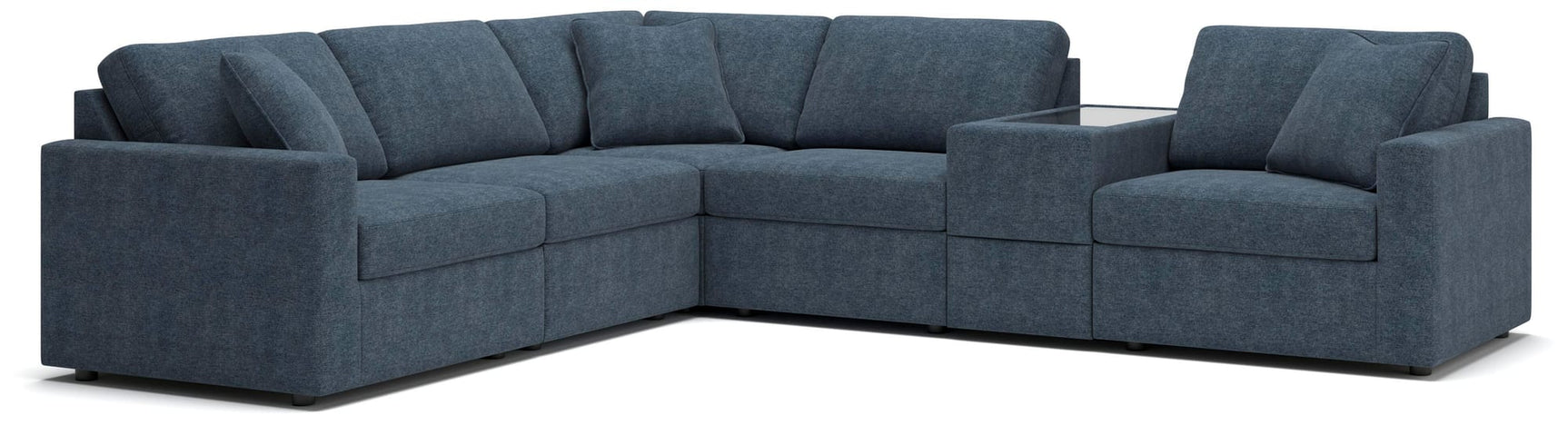 Modmax Ink Performance Fabric,Next-Gen Nuvella™ 6-Piece Sectional angled view