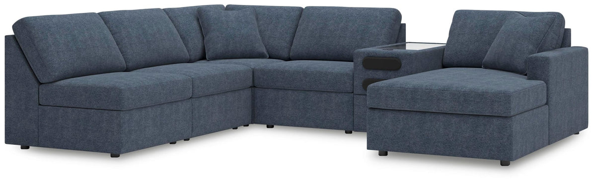 Modmax Ink Performance Fabric,Next-Gen Nuvella™ 6-Piece Sectional with Chaise - image 1
