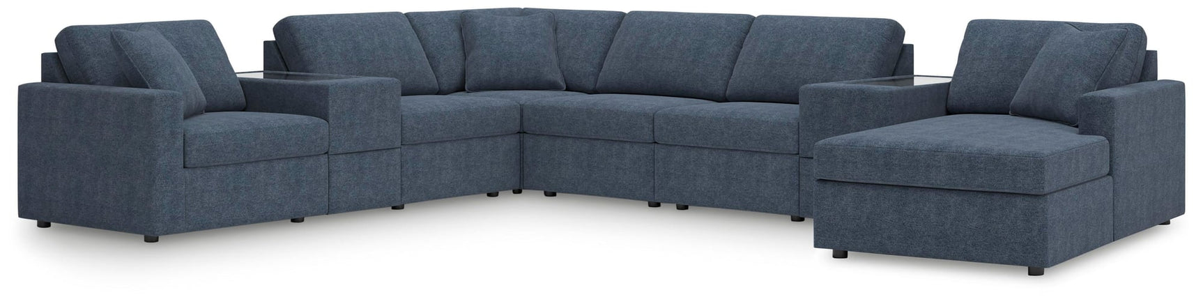 Modmax Ink Performance Fabric,Next-Gen Nuvella™ 8-Piece Sectional with Chaise - image 1