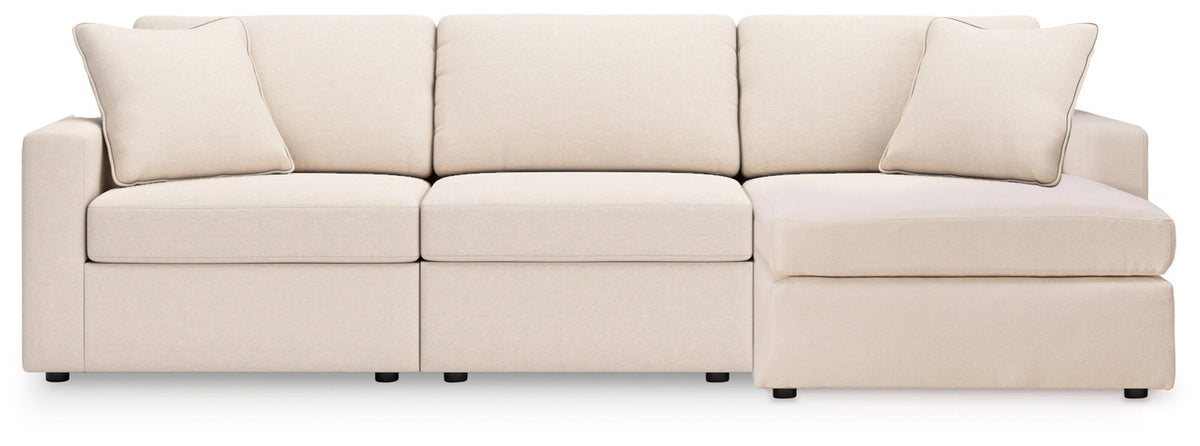 Modmax Oyster Performance Fabric,Next-Gen Nuvella™ 3-Piece Sectional with Chaise - image 2