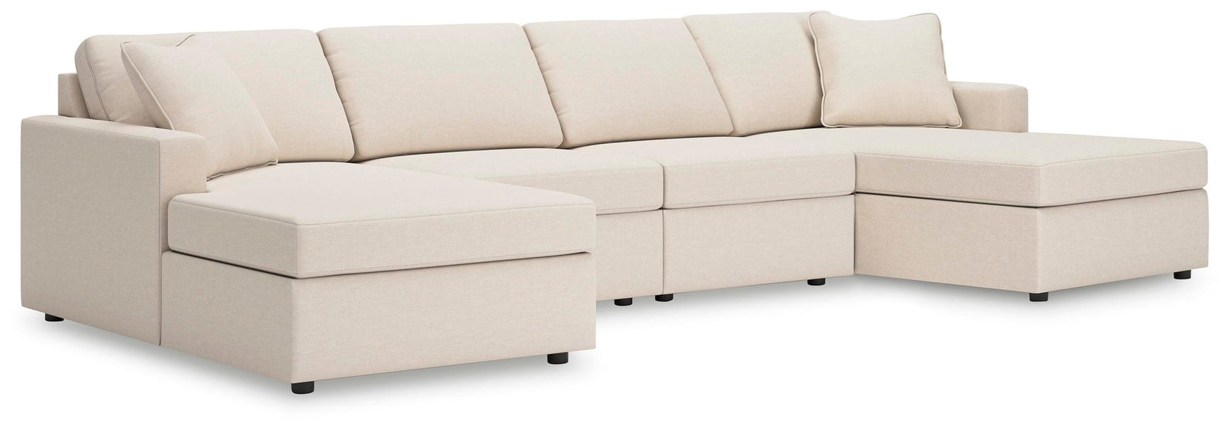 Modmax Oyster Performance Fabric,Next-Gen Nuvella™ 4-Piece Sectional with Chaise - image 2