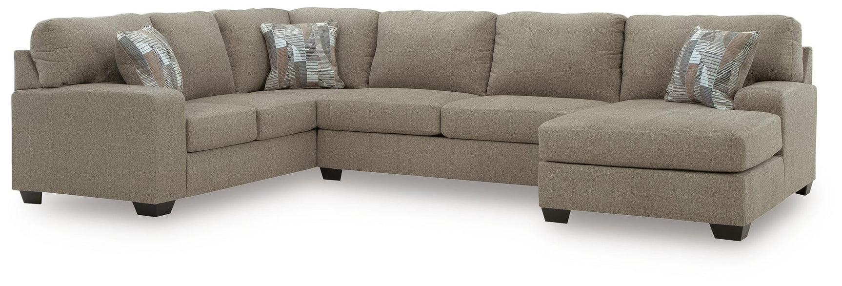 Newellen Hemp Chenille 3-Piece Sleeper Sectional with Chaise - image 2