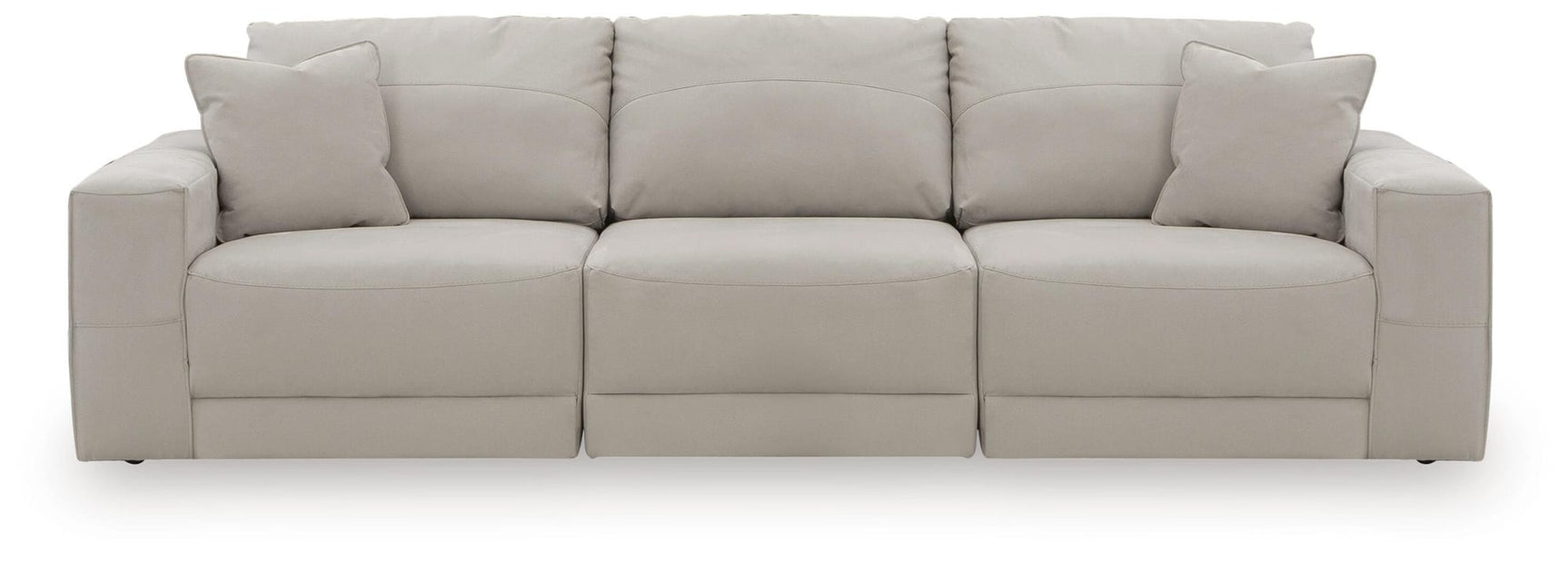 Next-Gen Gaucho Gray Microfiber 3-Piece Sectional Sofa from Decor Furniture