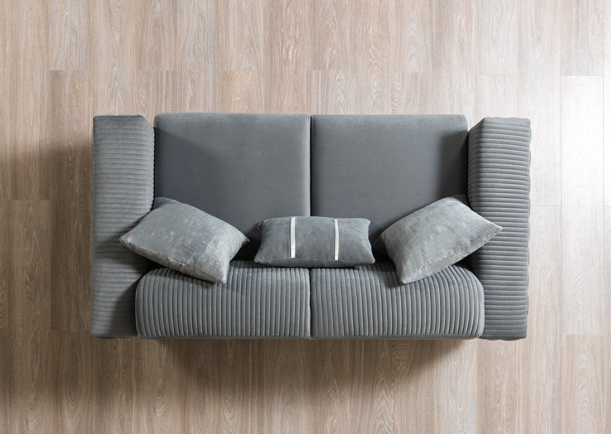 Vivian loveseat armrest detail