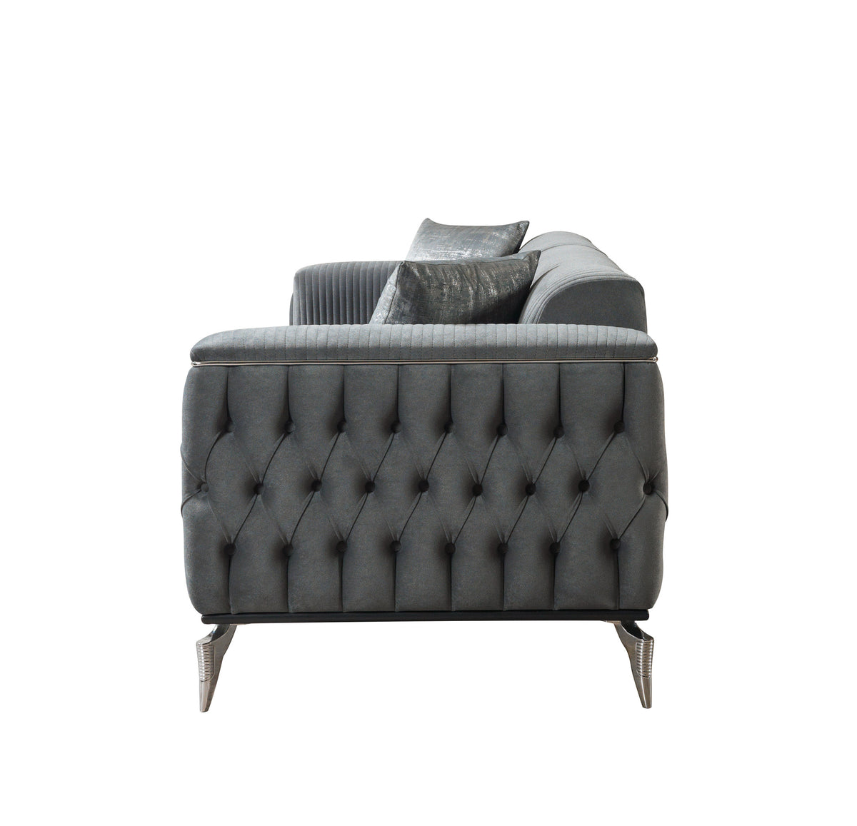 Back view of Vivian loveseat