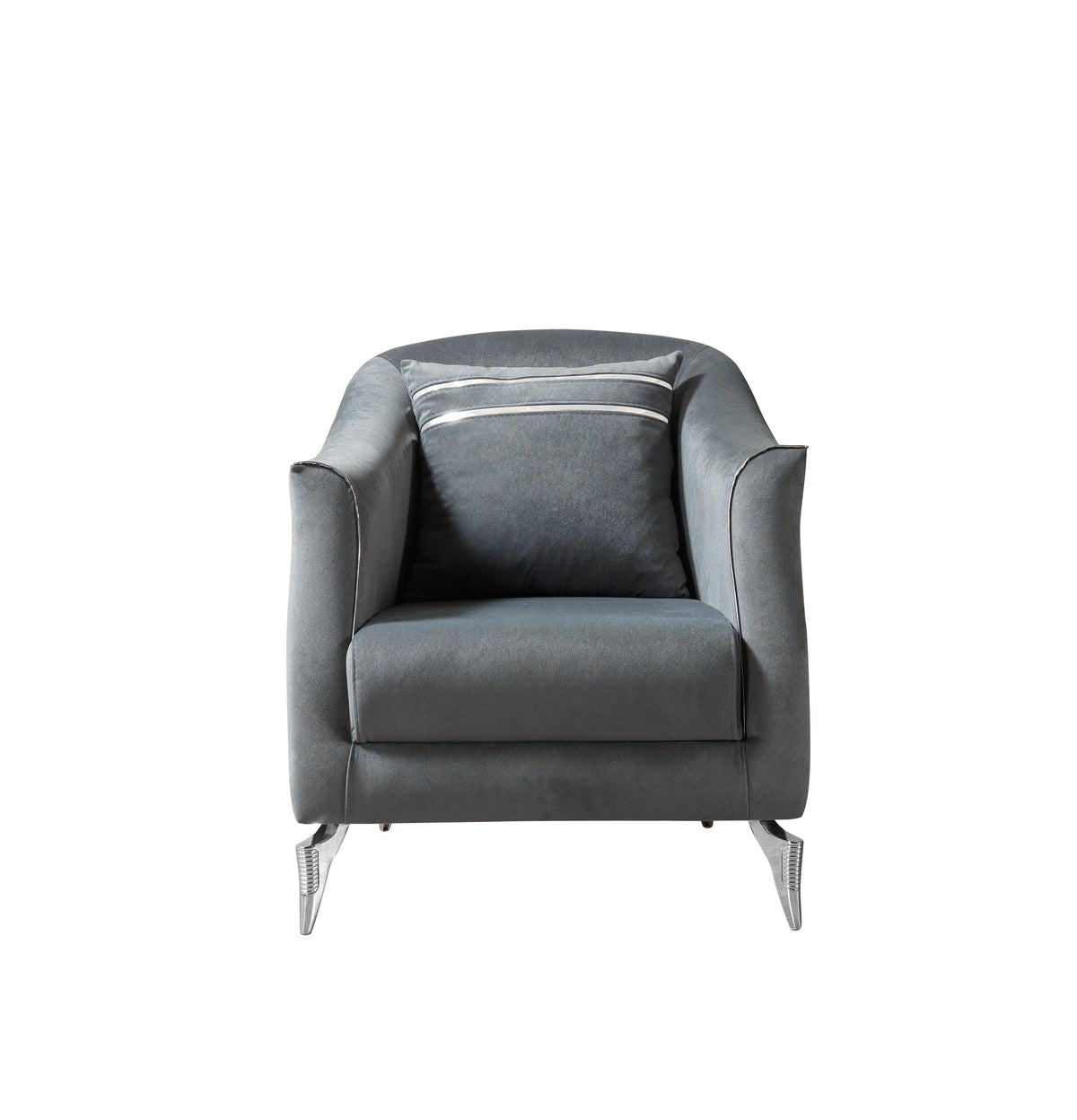 Vivian gray velvet sofa and loveseat set
