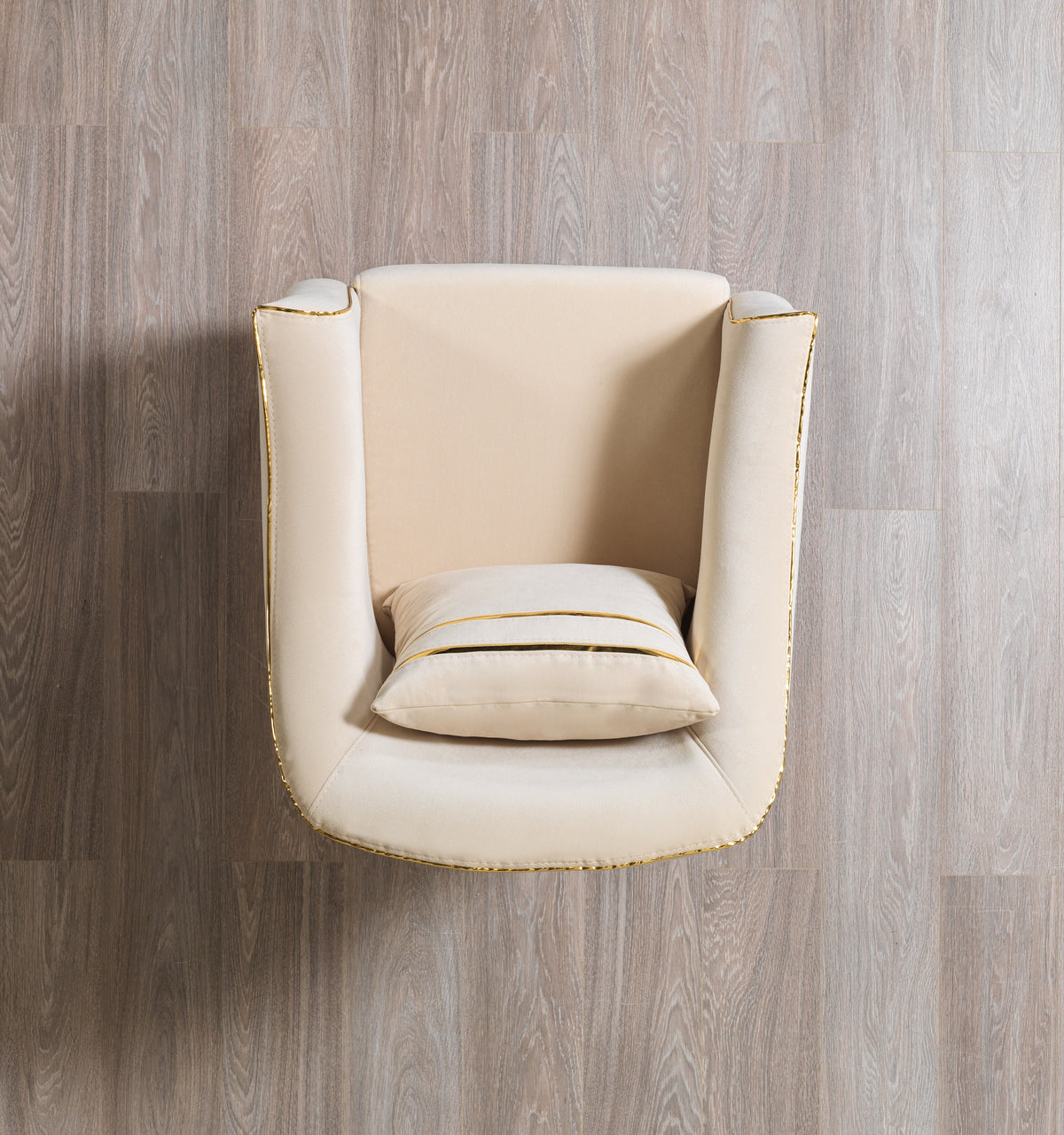 Back view of sofa and loveseat set