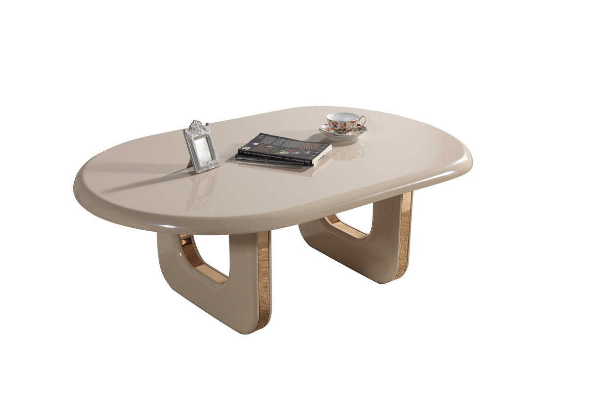 Lilith Ivory Coffee Table side angle