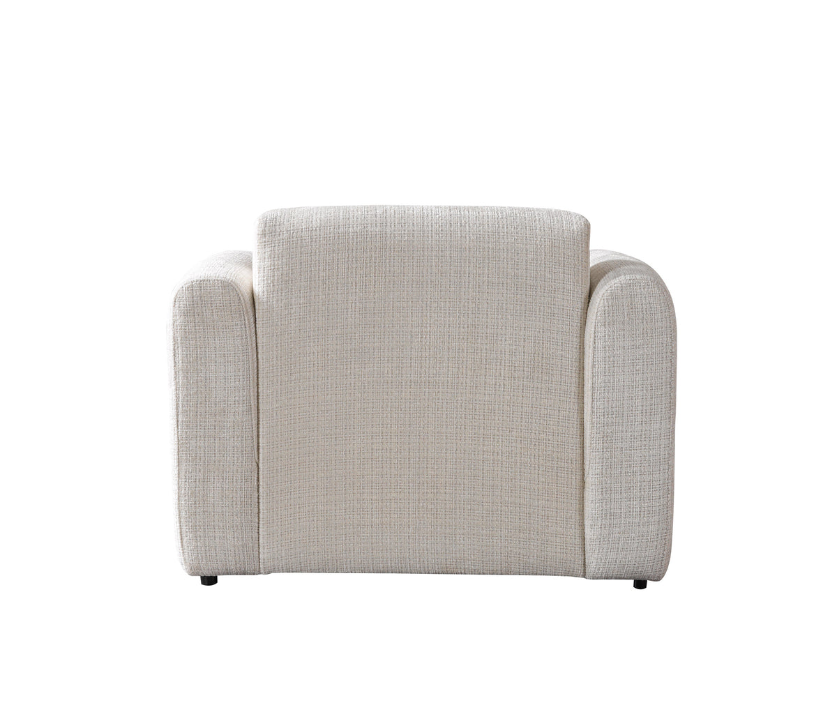 Yulia Ivory Boucle Chair view 8