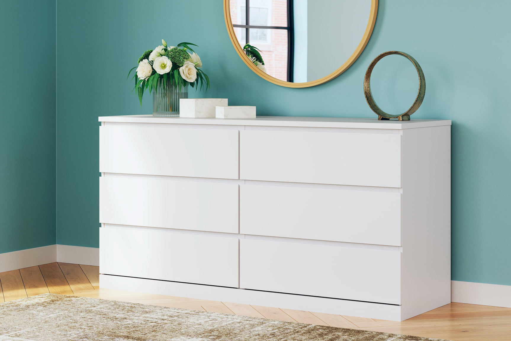 Onita White Dresser - Ella Furniture