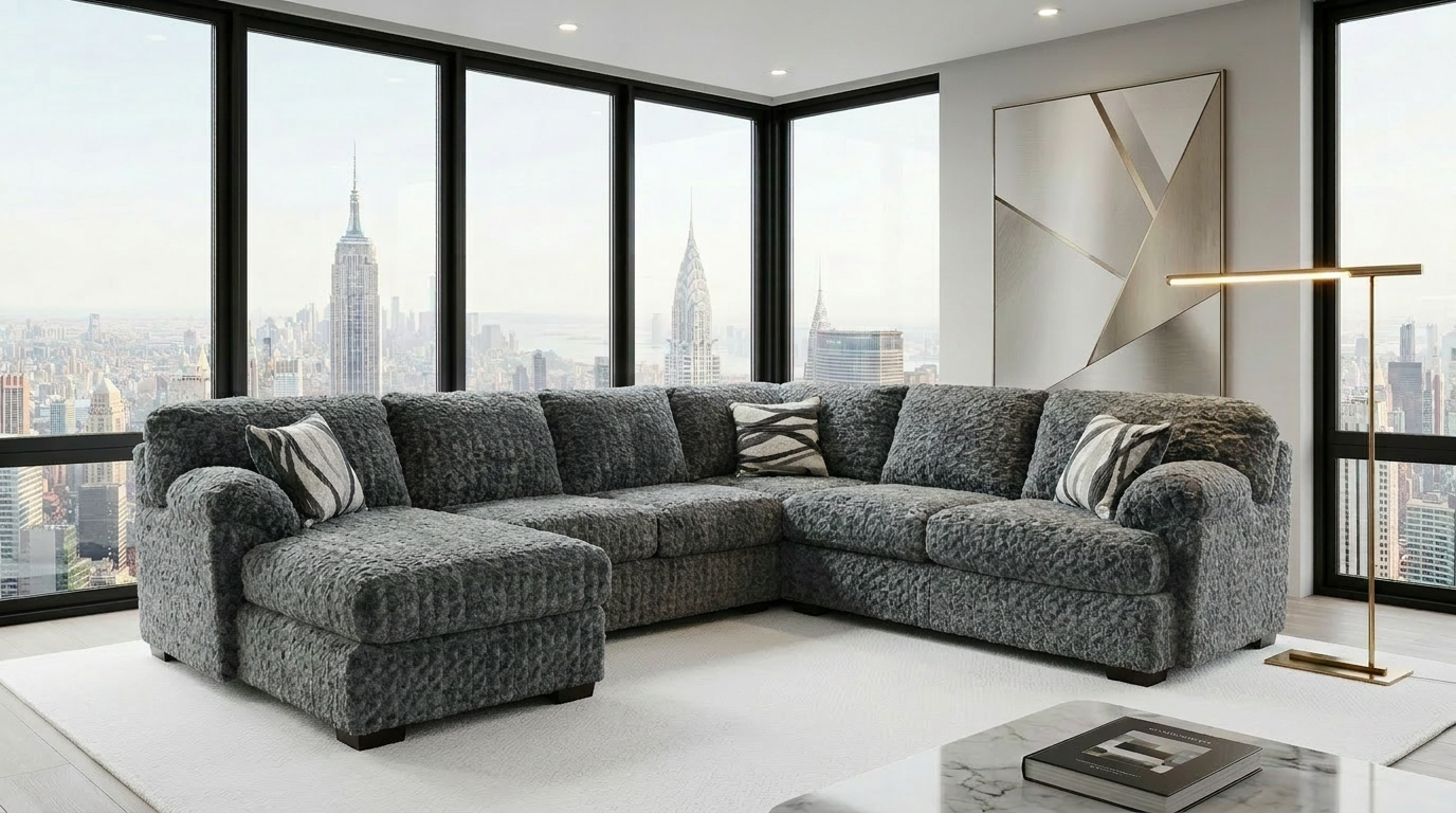 Westwood Gunmetal Sectional Sofa from Decor Furniture